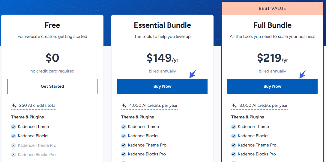 Kadence-WP-pricing-plan 