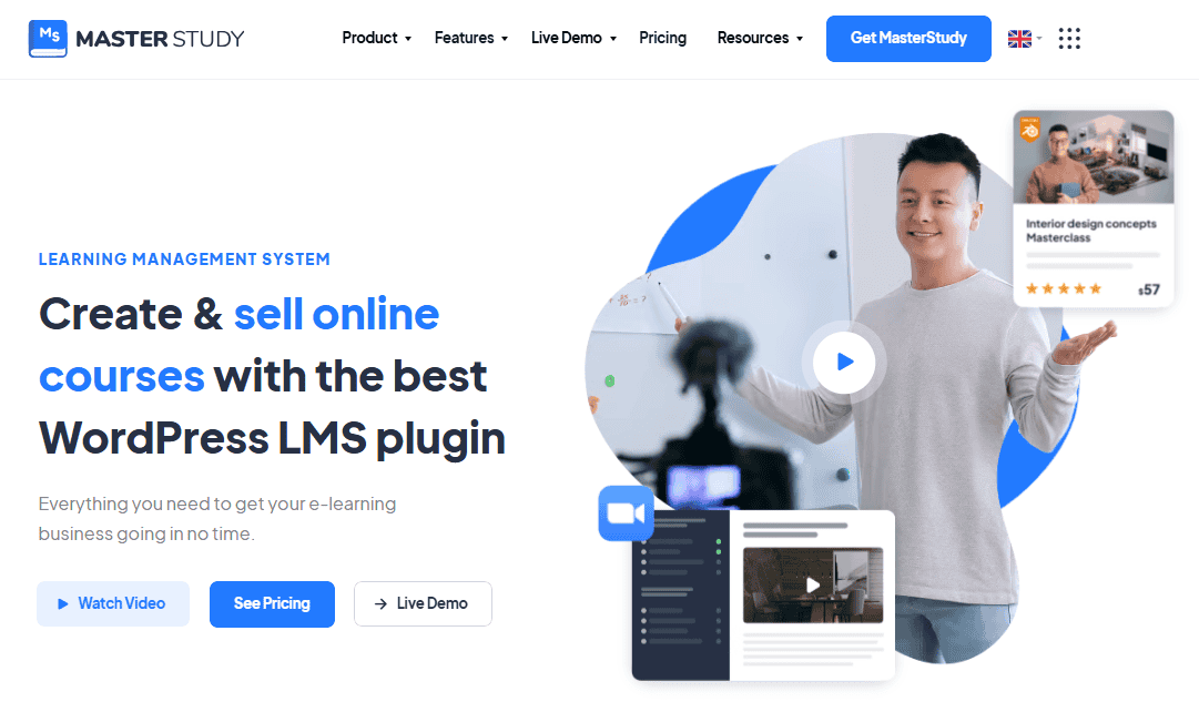 MasterStudy LMS Coupon & Discounts, Get 50% OFF, Save $210 1
MasterStudy WordPress Plugin Homepage